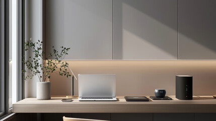 Modern Minimalist Home Office Workspace
