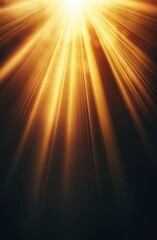 Golden rays of light break through dark clouds, creating a spiritual atmosphere. The beams symbolize faith, hope, and a connection to a higher power, evoking peace and God's presence