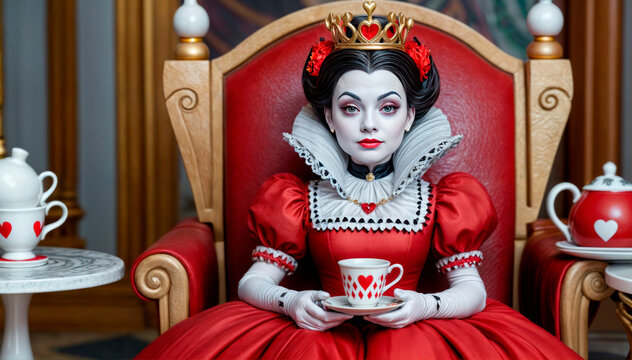The noble Red Queen from Alice in Wonderland