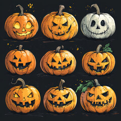 Halloween Pumpkins.