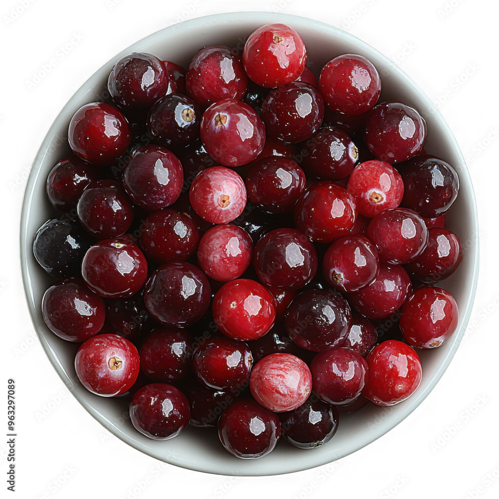 Wall mural cranberry isolated on a transparent background png file no background_1 png file
