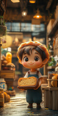 Boy with Bread.