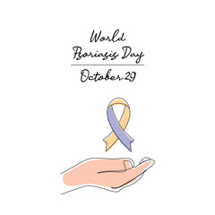 line art of World Psoriasis Day good for World Psoriasis Day celebrate. line art.
