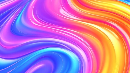 Obraz premium Abstract vibrant liquid wave background design for digital and print