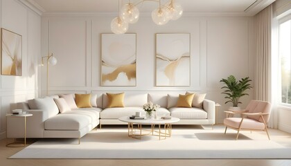 Photo interior modern design room 3d illustration