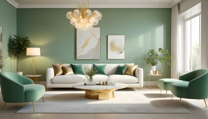 Photo interior modern design room 3d illustration
