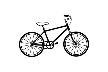 cycle line art vector silhouette