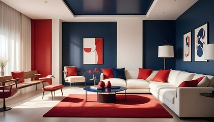 Photo interior modern design room 3d illustration