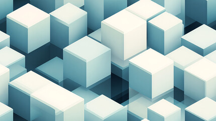 Obraz premium Abstract Geometric Background with Cubes