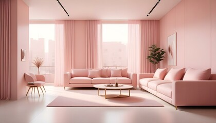 Fototapeta premium Photo interior modern design room 3d illustration