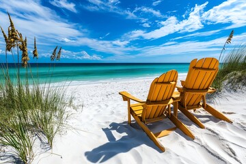 Birthday postcard, seaside retreat, beach vibes transports the recipient to a relaxing beach getaway