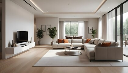 Fototapeta premium Photo interior modern design room 3d illustration