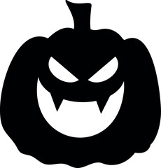 Halloween spooky pumpkin. Jack O Lanter illustration vector.