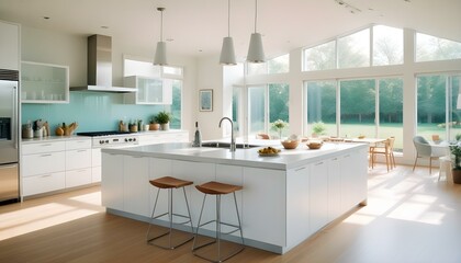 Photo interior modern design room 3d illustration