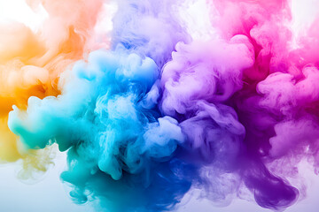 Fototapeta premium colorful smoke, AI generated