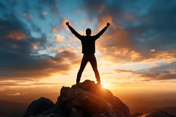 Inspiring dream, reaching for the stars, limitless ambition reminds us that no goal is too big if we believe in ourselves