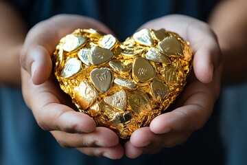 Inspiring generosity, giving without expectation, heart of gold shows that true wealth is measured by what we give to others