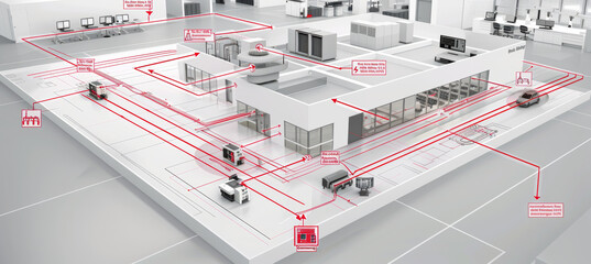 A schematic diagram of a secure network connection, featuring firewalls, intrusion detection systems, and secure gateways.