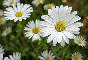 White daisy flower in the spring season