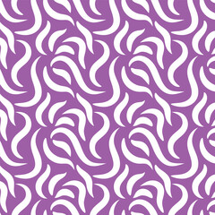 Fabric seamless pattern with pastel purple and white lines.