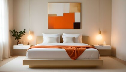 Photo interior modern design room 3d illustration