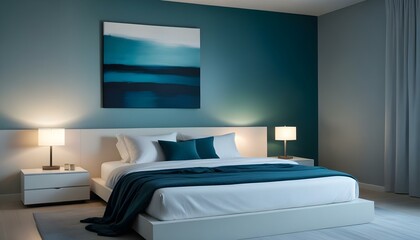 Photo interior modern design room 3d illustration