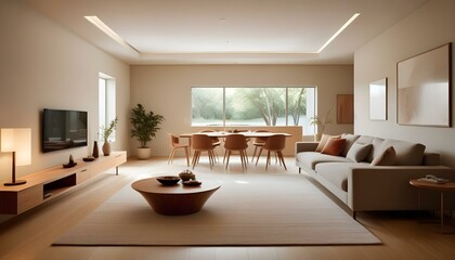 Photo interior modern design room 3d illustration