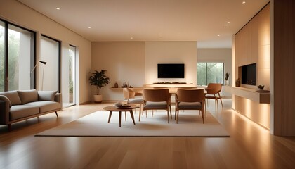 Fototapeta premium Photo interior modern design room 3d illustration