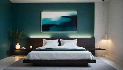 Photo interior modern design room 3d illustration
