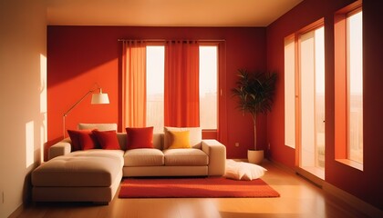 Photo interior modern design room 3d illustration