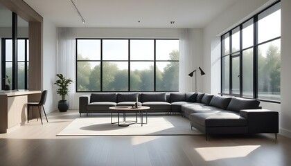 Photo interior modern design room 3d illustration