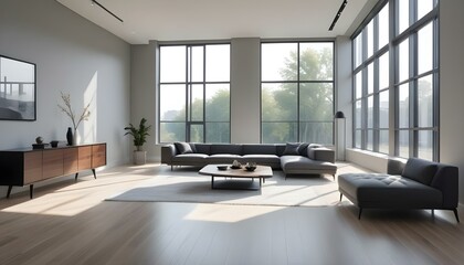 Photo interior modern design room 3d illustration