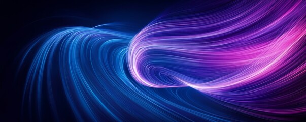 Abstract light trails flowing with elegant motion blur