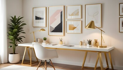 Photo interior modern design room 3d illustration