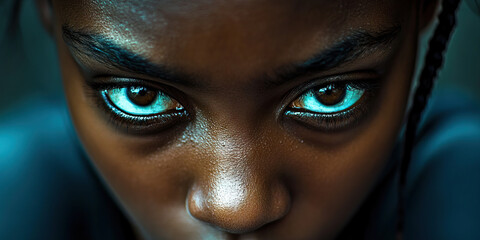 Steadfast Stance: A person standing tall and strong, their shoulders squared, determination written all over their face.