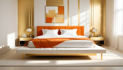 Photo interior modern design room 3d illustration