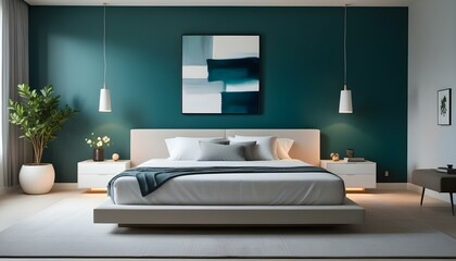 Photo interior modern design room 3d illustration