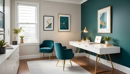 Photo interior modern design room 3d illustration