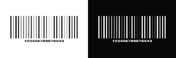 Set of barcode vector icon. Trendy bar code for web icon. Abstract barcode vector icon illustration. Bar code in eps 10.