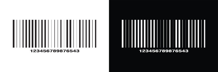 Set of barcode vector icon. Trendy bar code for web icon. Abstract barcode vector icon illustration. Bar code in eps 10.