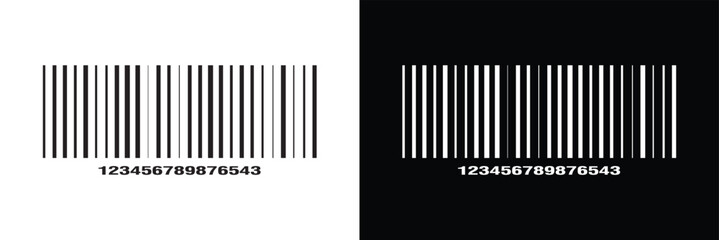 Set of barcode vector icon. Trendy bar code for web icon. Abstract barcode vector icon illustration. Bar code in eps 10.