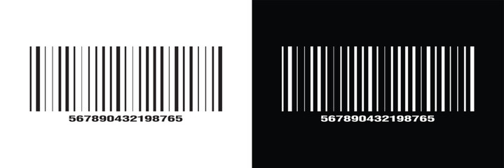 Set of barcode vector icon. Trendy bar code for web icon. Abstract barcode vector icon illustration. Bar code in eps 10.
