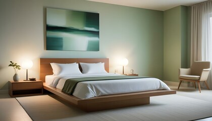 Photo interior modern design room 3d illustration