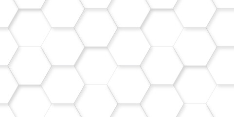 3d hexagonal structure futuristic white background and embossed hexagon abstract with hexagon background. honeycomb hexagonal background. Hexagon shape, white, shiny black. hexagon pattern shape.