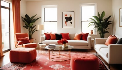 Photo interior modern design room 3d illustration