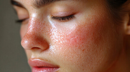 Naklejka premium Affected Skin Areas: Close-up images of skin affected by eczema or dermatitis, showing redness, dryness, and irritation on areas like hands, arms, and legs.