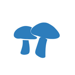 Mushrooms cartoon silhouette