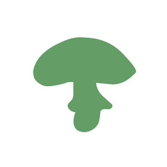 Mushrooms cartoon silhouette
