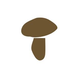 Mushrooms cartoon silhouette