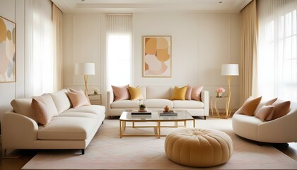 Photo interior modern design room 3d illustration